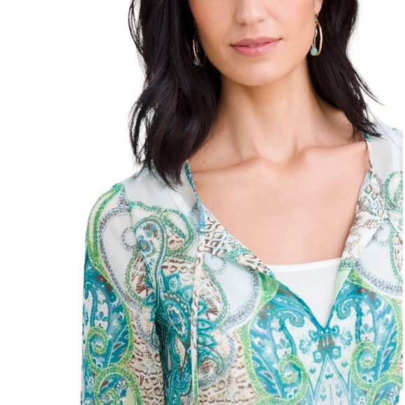 Chico's Paisley Tunic - Picture 4 of 8